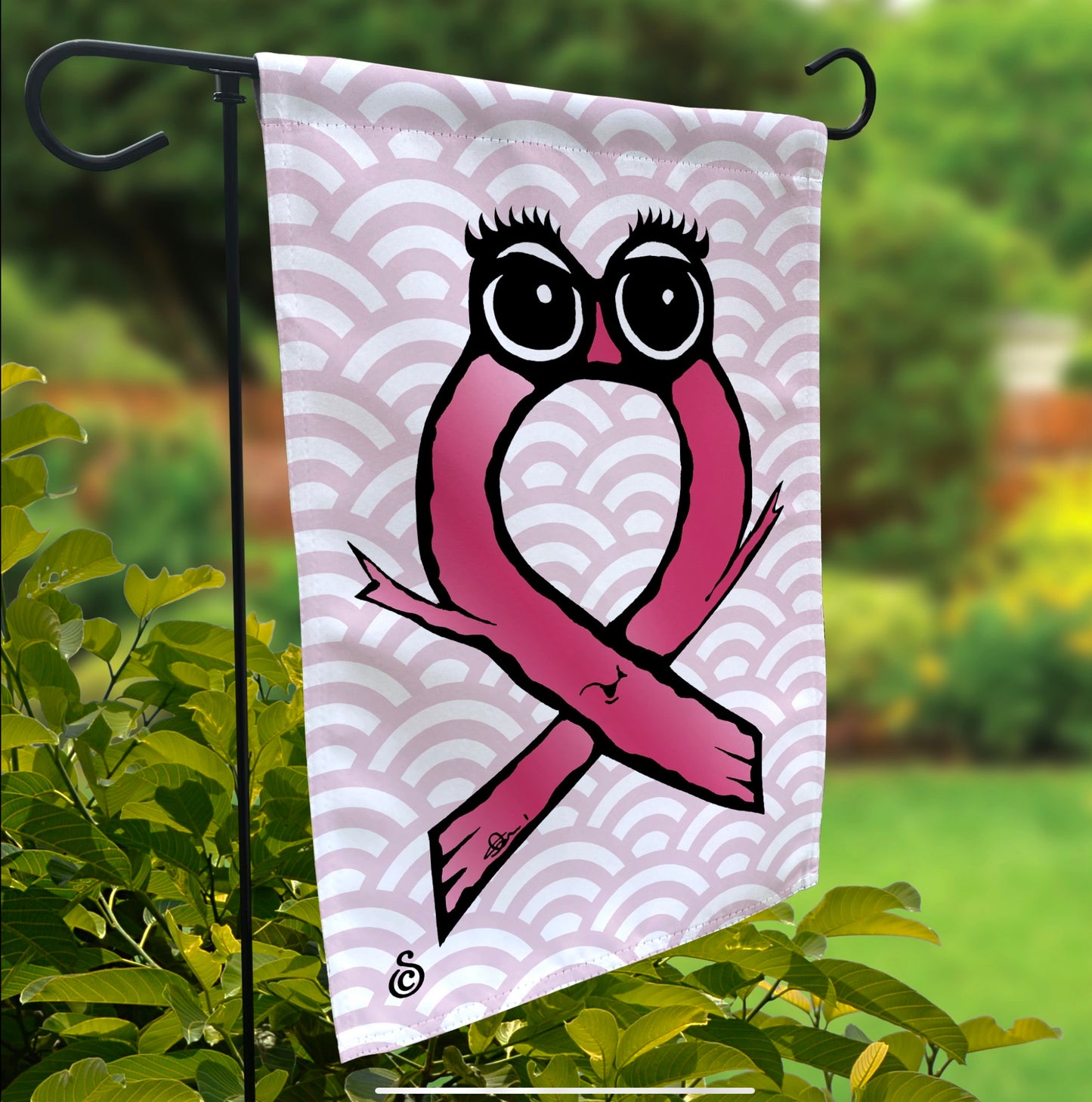 SWIRL NO TEXT / BCR_GF4 / GARDEN FLAG WITH STAND